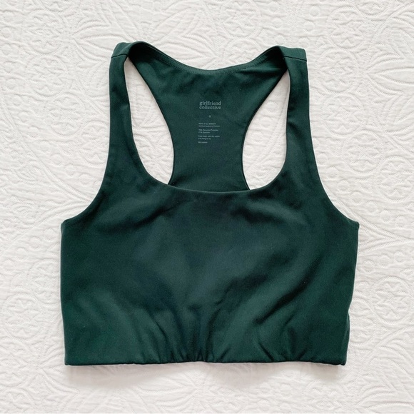Girlfriend‎ Collective Paloma Racerback Bra, Moss - Picture 5 of 7